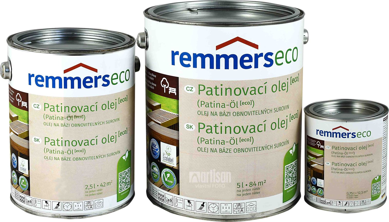 REMMERS Patinovací olej ECO - vodou ředitelný terasový olej v objemu 0.75 l, 2.5 l a 5 l